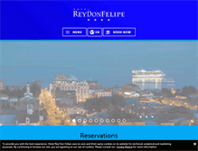Tablet Screenshot of hotelreydonfelipe.com